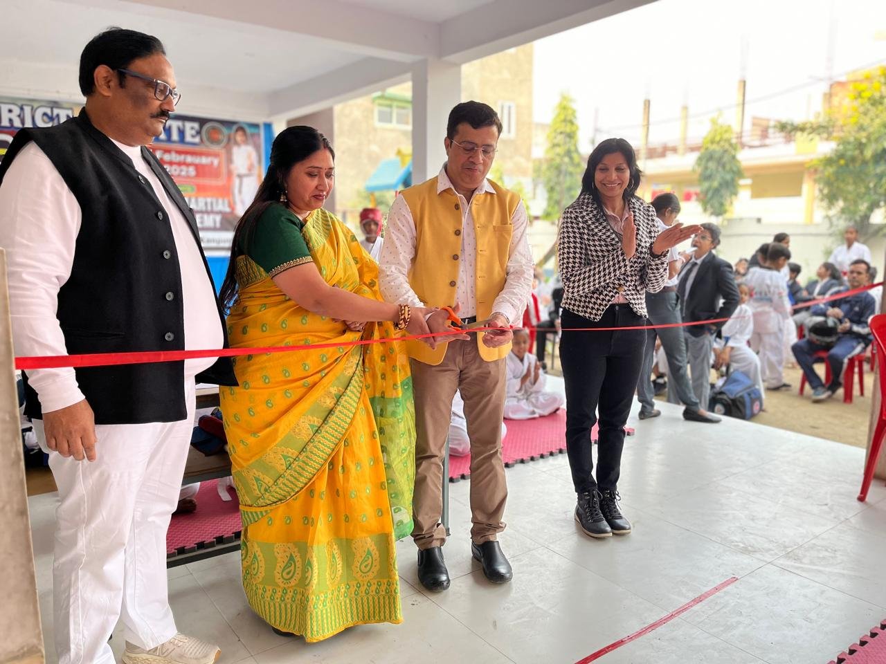 Guests opening the karate championship